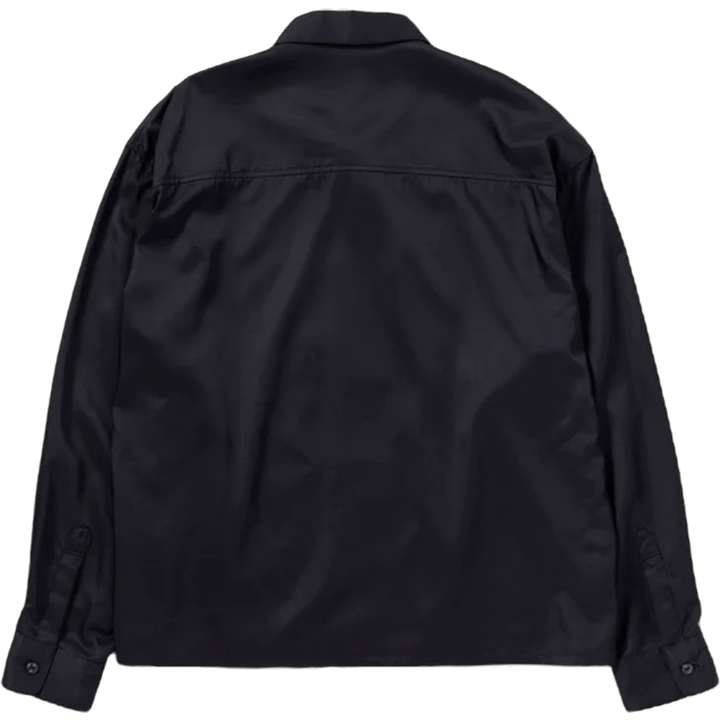 Bicolor Rayon Shirt Ls Black
