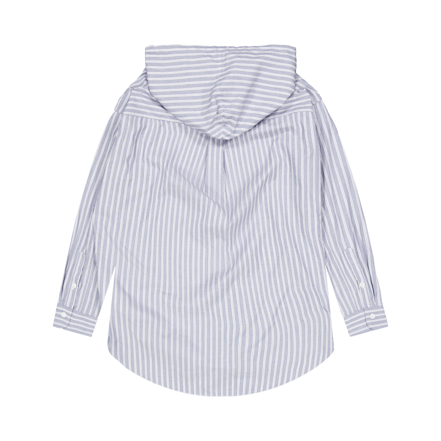Hooded Shirt Ls White
