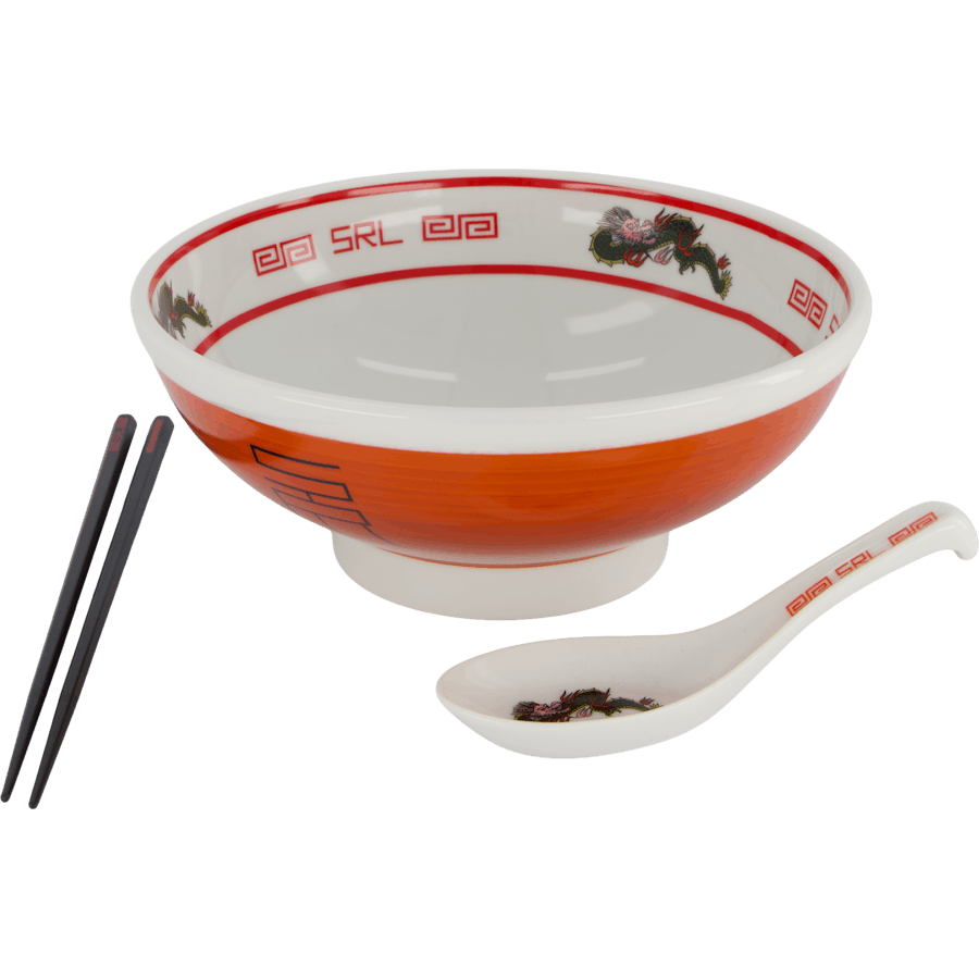 Srl . Noodle Bowl Set Red