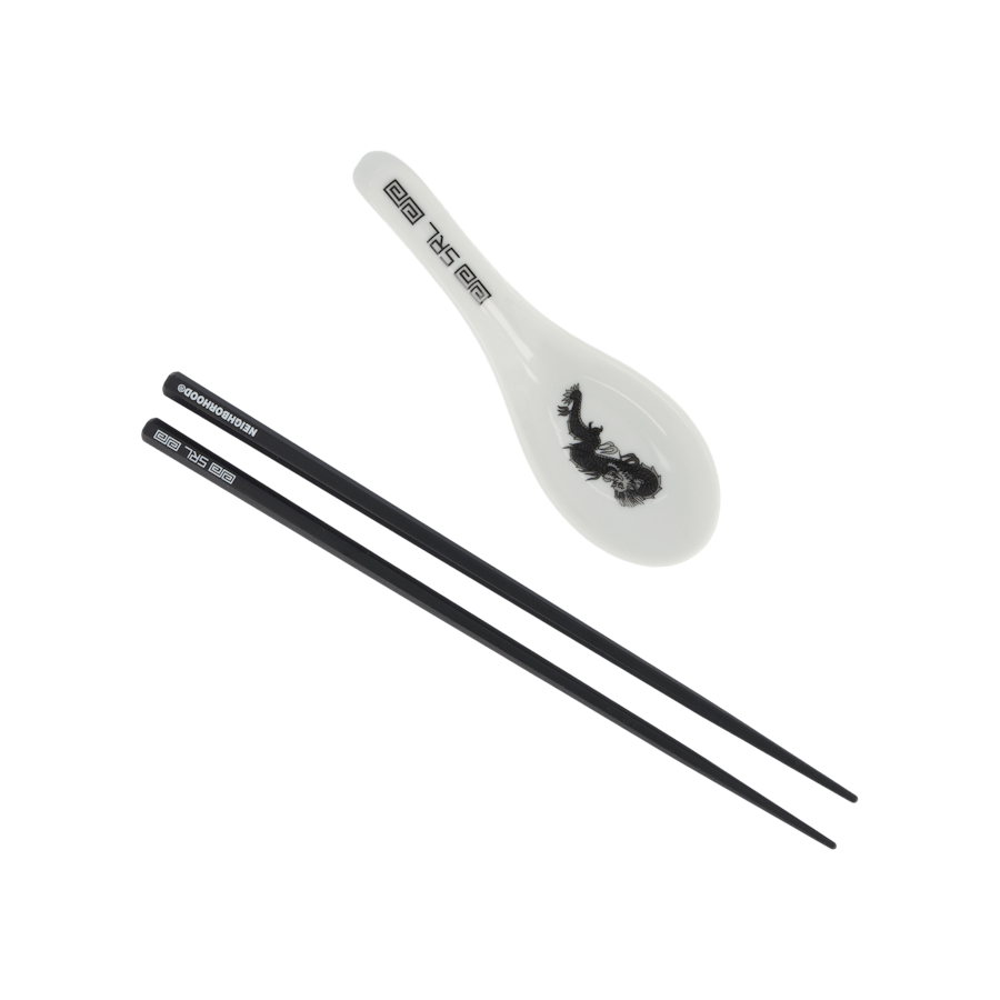 Srl . Chopsticks & Spoon Set Gray