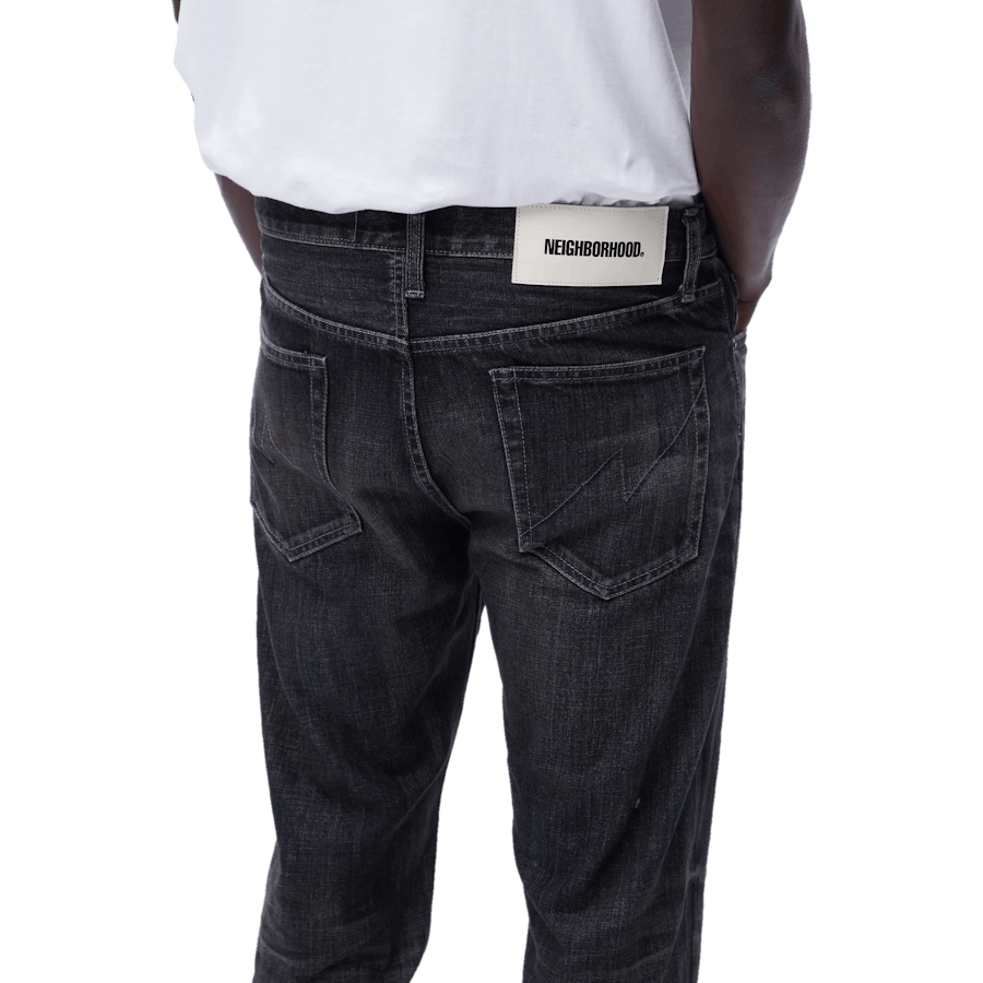 Washed Denim Dp Narrow Pants Black