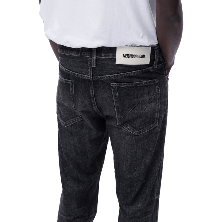 Washed Denim Dp Narrow Pants Black