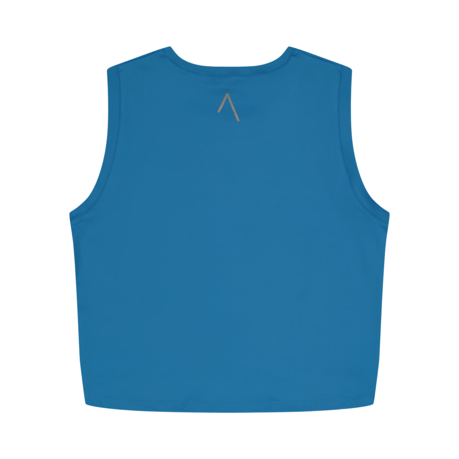 Ella Overlap Tank Top Blue Coral