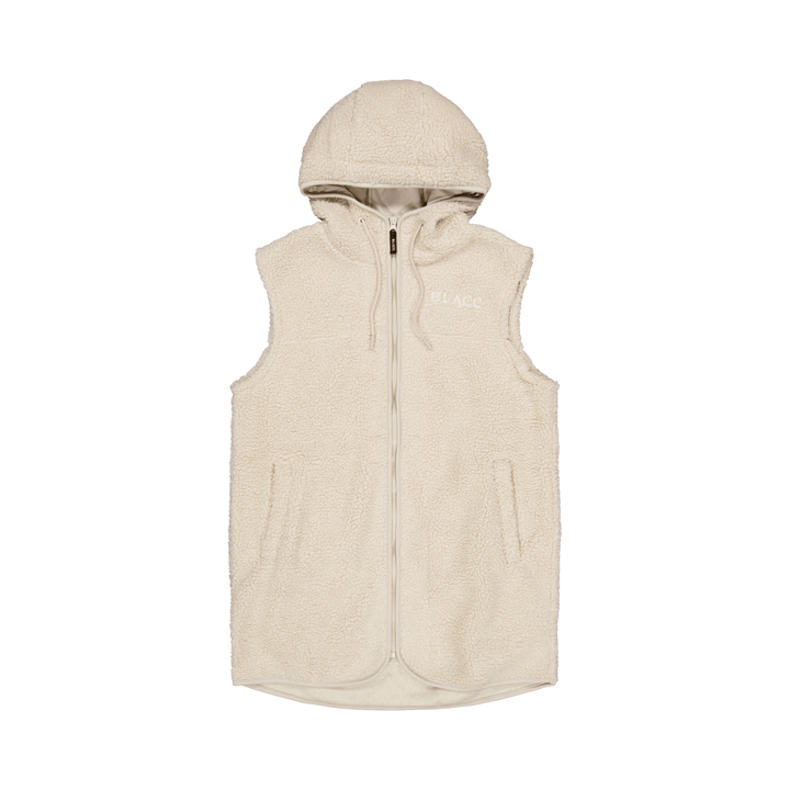 Pile Long Vest Oatmeal