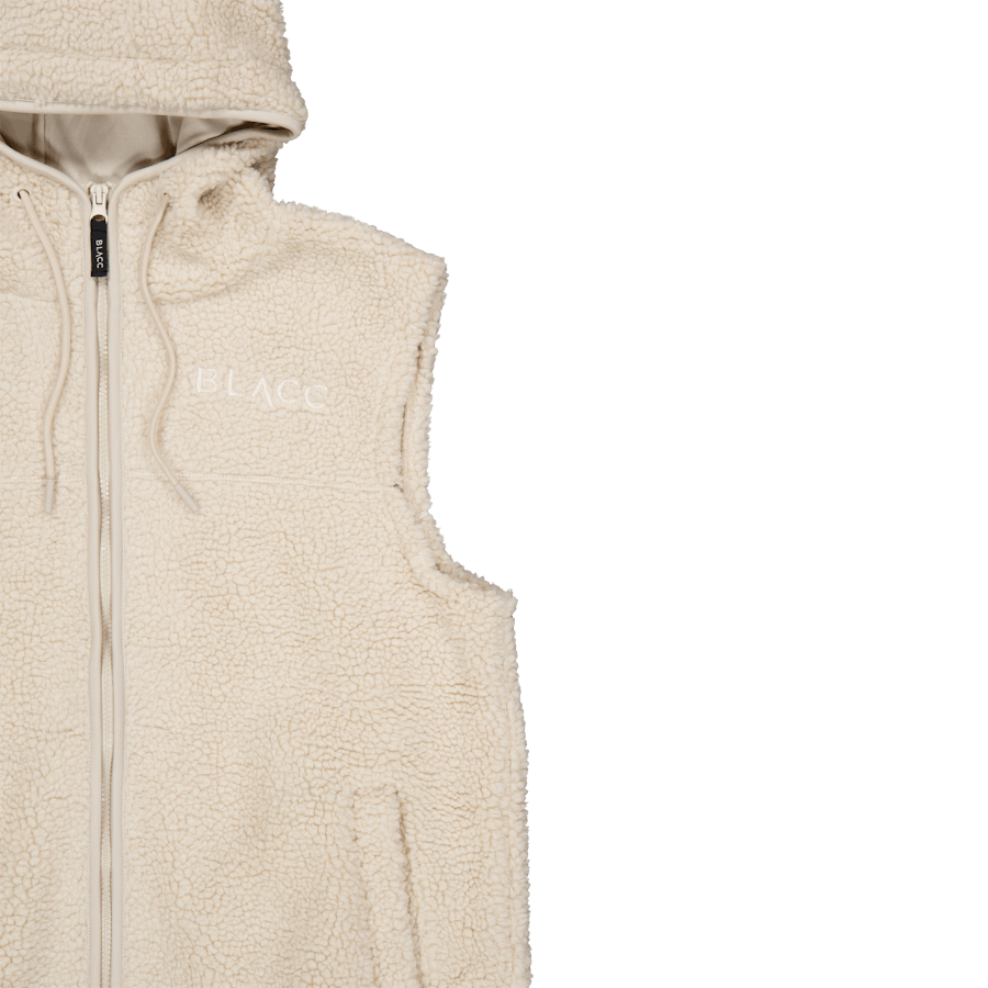 Pile Long Vest Oatmeal