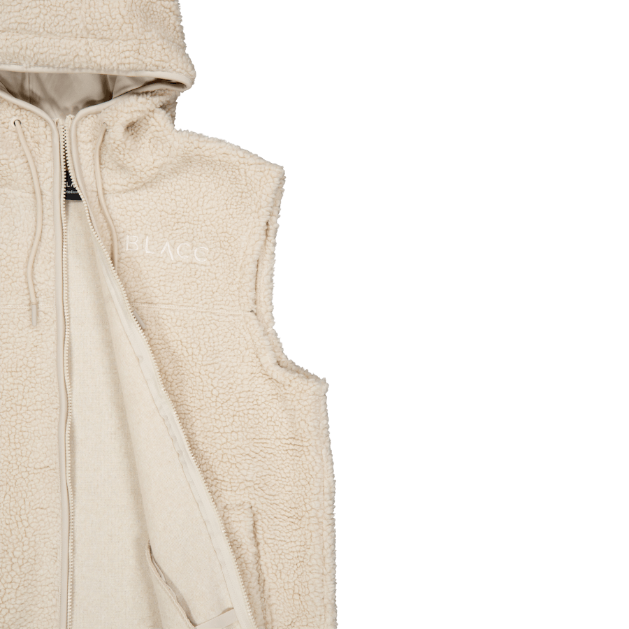 Pile Long Vest Oatmeal