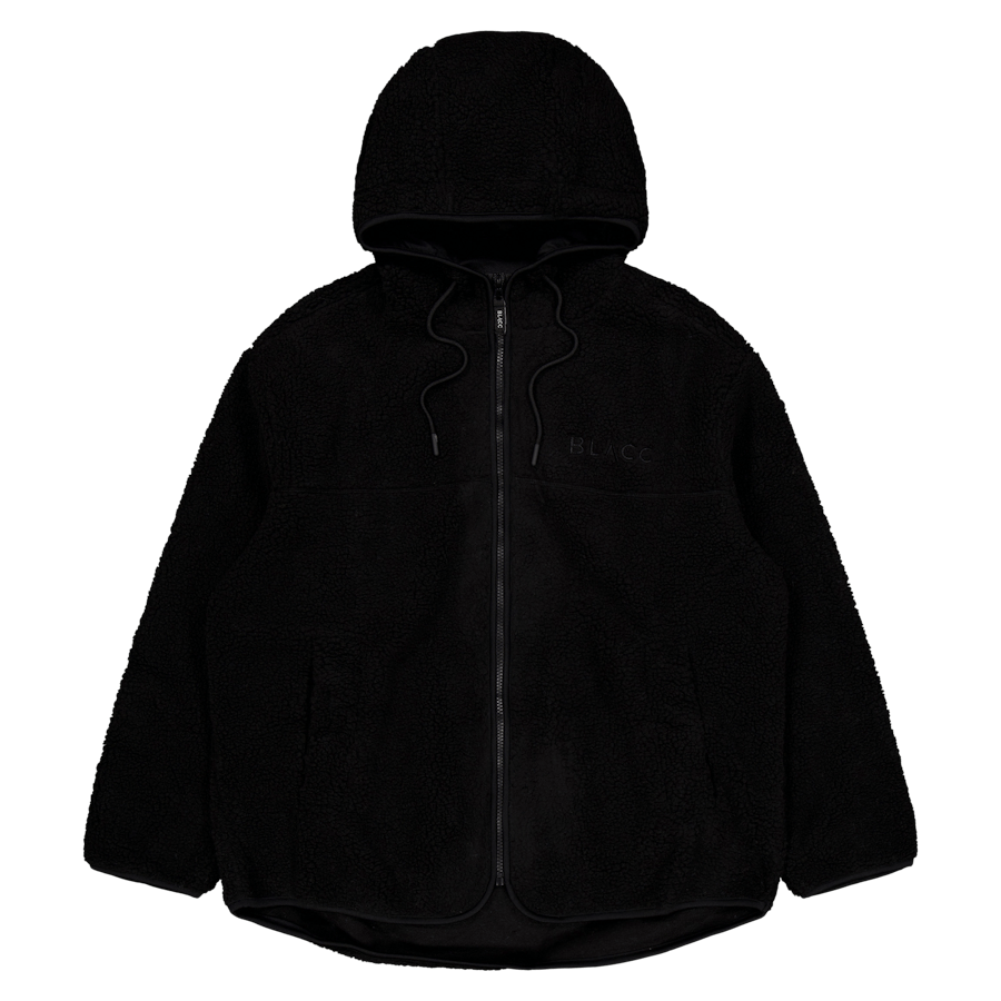 Pile Hood Jacket Jet Black