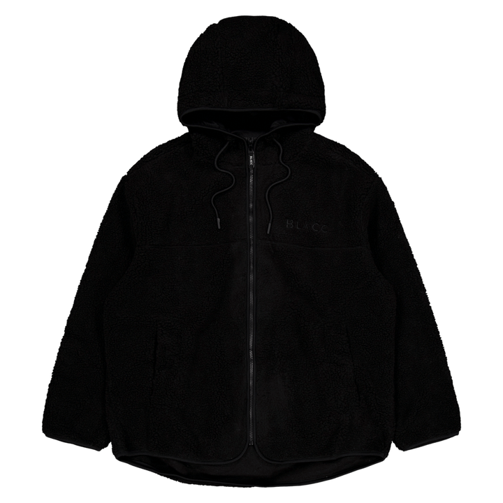 Pile Hood Jacket Jet Black