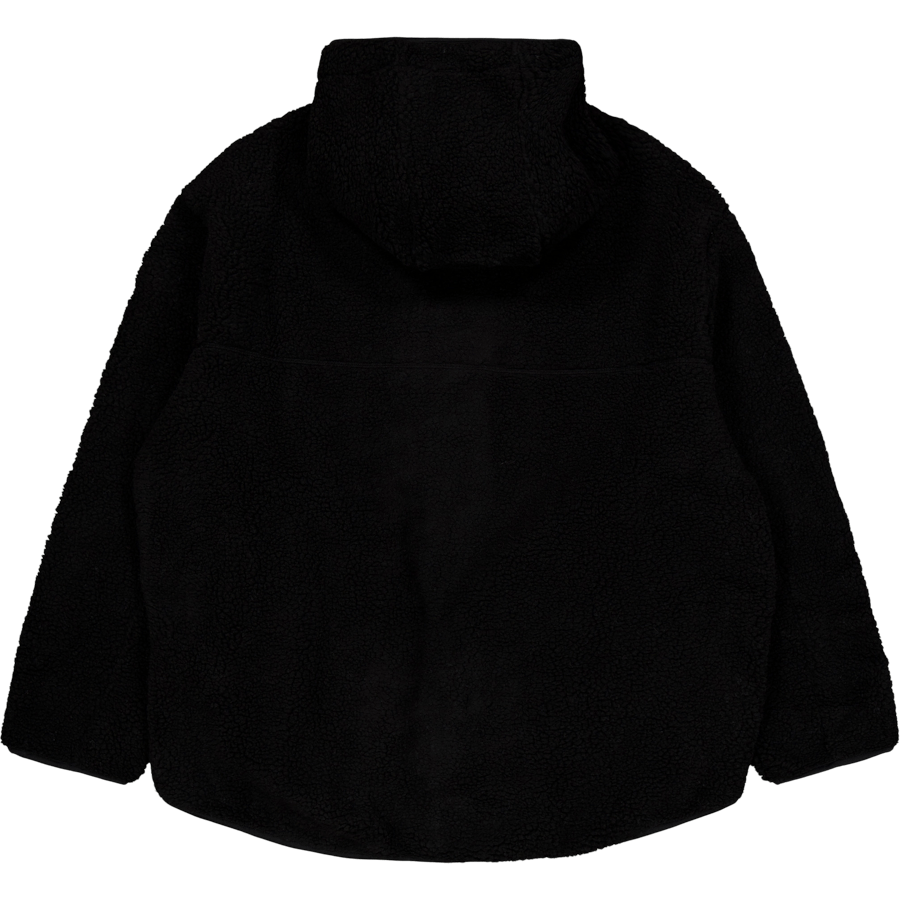 Pile Hood Jacket Jet Black