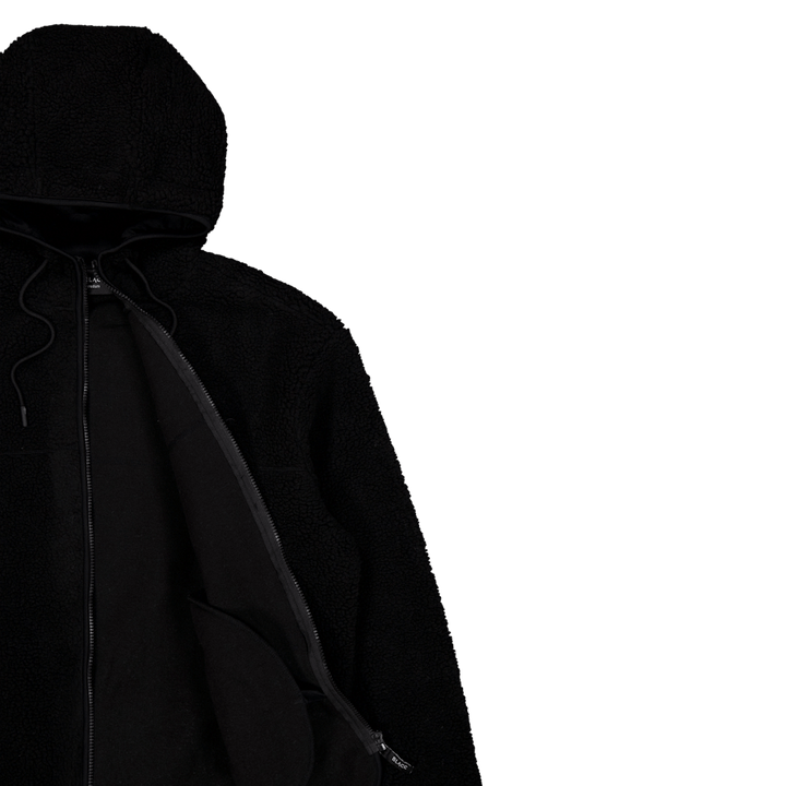 Pile Hood Jacket Jet Black