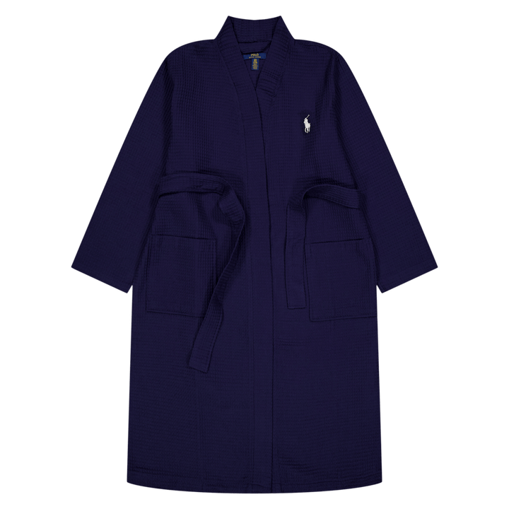 Cotton Piqué Robe Cruise Navy
