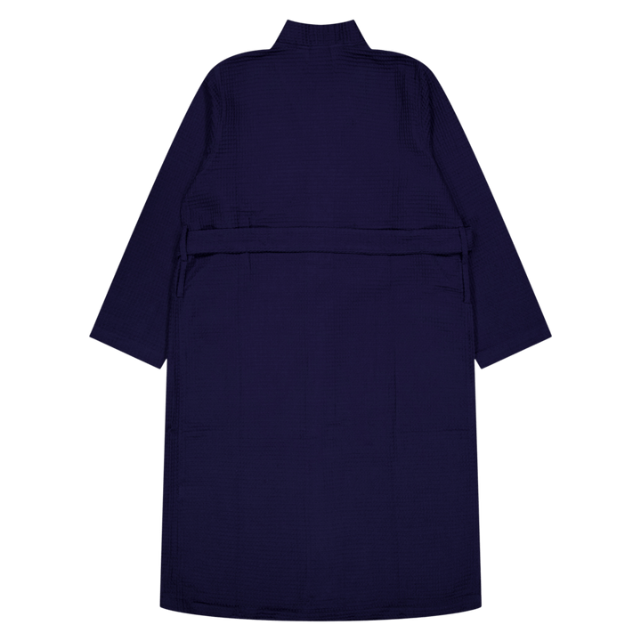 Cotton Piqué Robe Cruise Navy