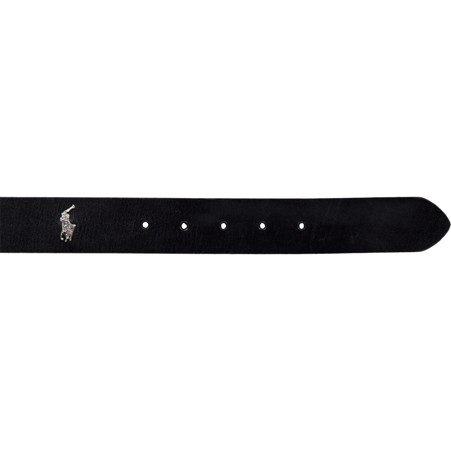 Tumbled Leather Belt Black