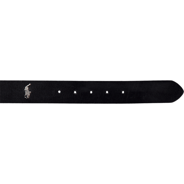 Tumbled Leather Belt Black