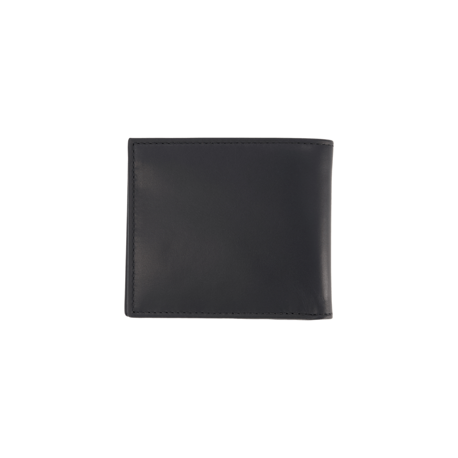 Signature Pony Leather Wallet Black / White