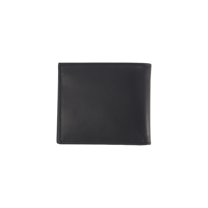 Signature Pony Leather Wallet Black / White