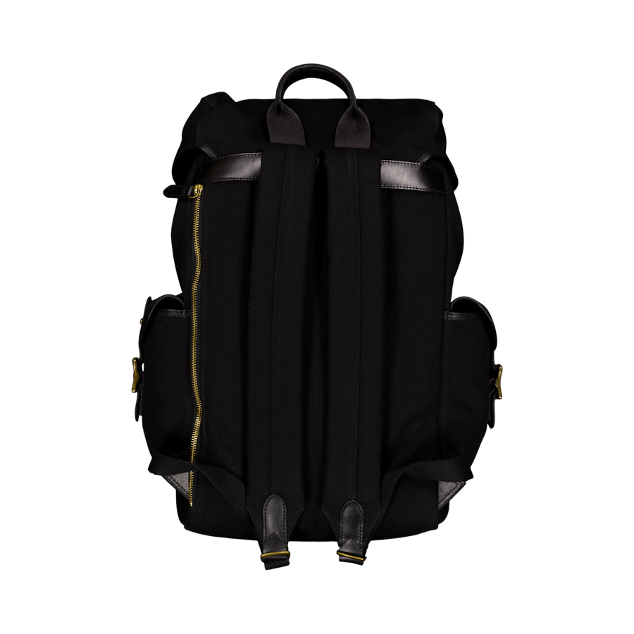 Polo Ralph Lauren Canvas / Leather Flap Backpack