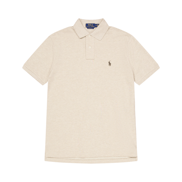 Custom Slim Fit Mesh Polo Shirt Expedition Dune Heather