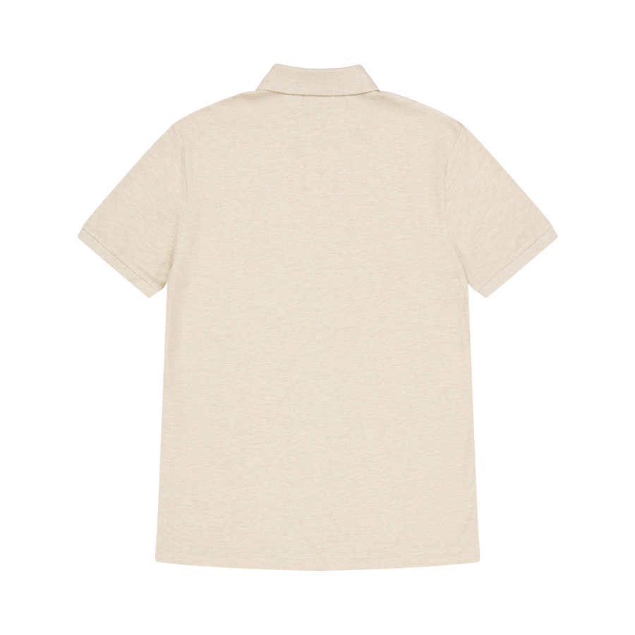 Custom Slim Fit Mesh Polo Shirt Expedition Dune Heather