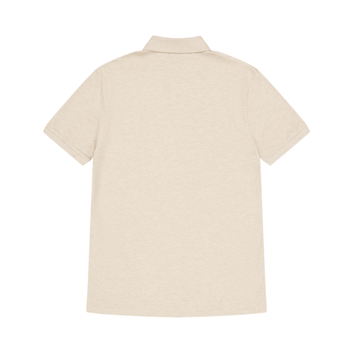 Custom Slim Fit Mesh Polo Shirt Expedition Dune Heather