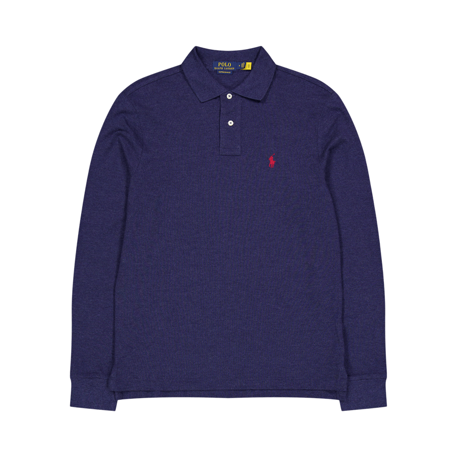 Polo Ralph Lauren Custom Slim Fit Mesh L/s Polo Spring