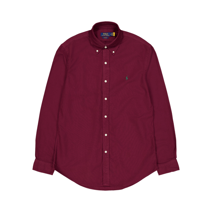 Polo Ralph Lauren Gd Oxford Custom Fit Hemd 046 Harvard Wein