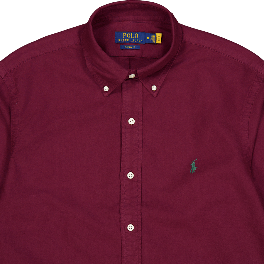 Polo Ralph Lauren Gd Oxford Custom Fit Hemd 046 Harvard Wein
