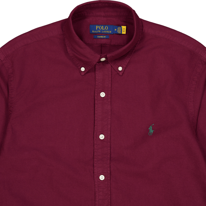 Polo Ralph Lauren Gd Oxford Custom Fit Hemd 046 Harvard Wein