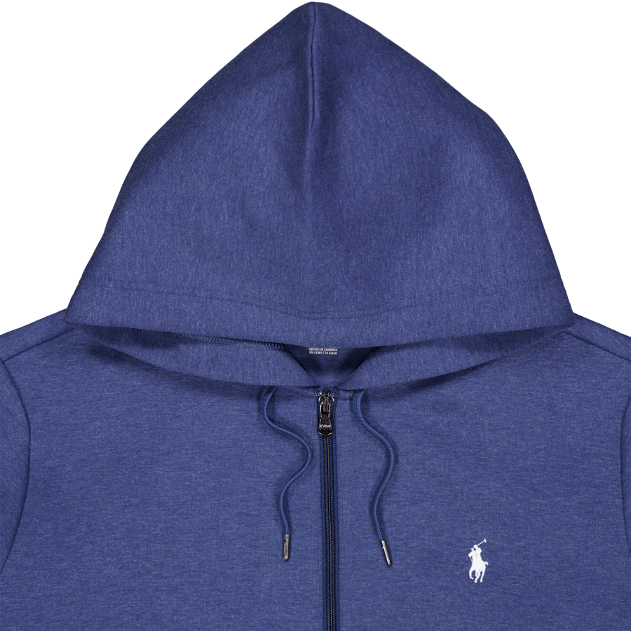 Felpa con cappuccio a doppia maglia Derby Blue Heather
