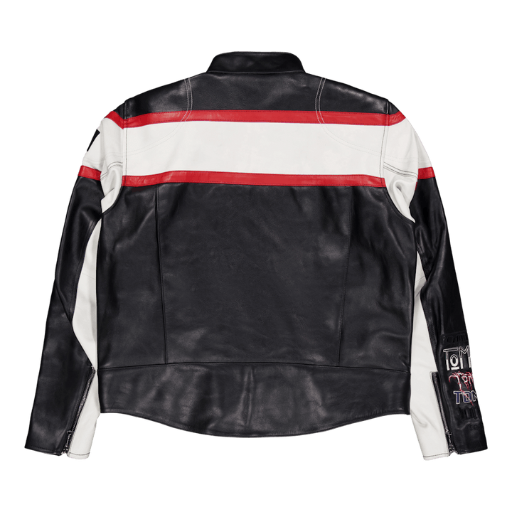 Tjcu Leather Biker Jacket Black