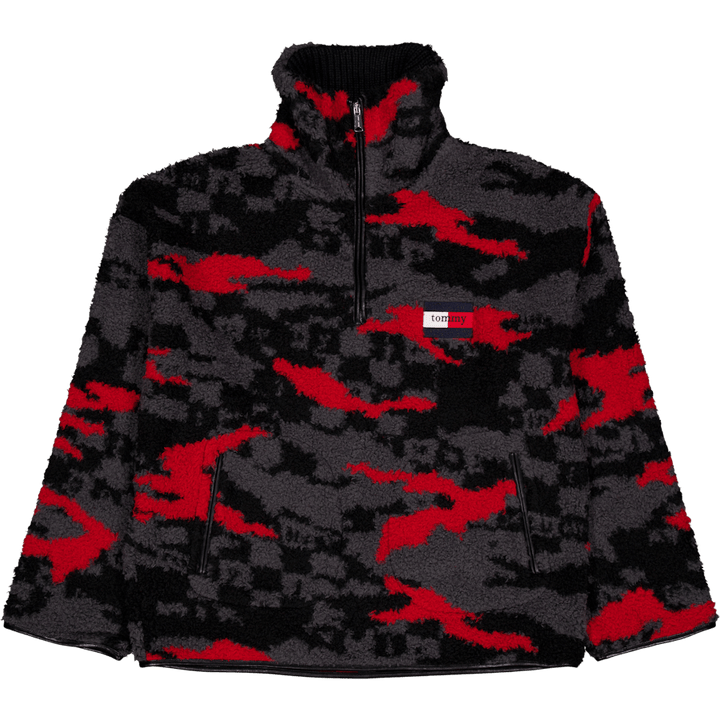 Tjcu Polar Fleece Zipmock Boulevard Grey