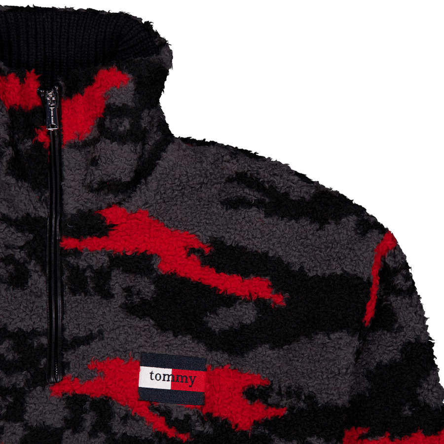 Tjcu Polar Fleece Zipmock Boulevard Grey