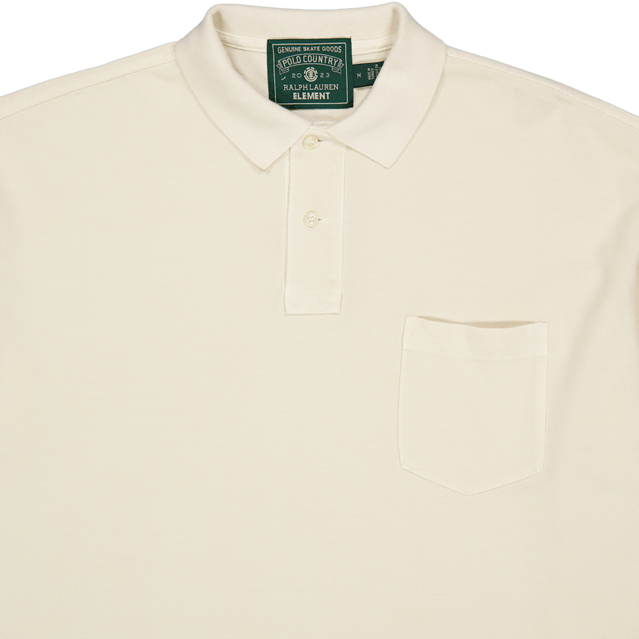 Polo x Element Big Fit Mesh Polo Shirt Ecru