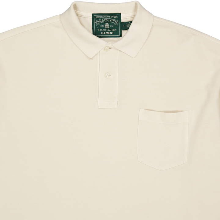 Polo x Element Big Fit Mesh Polo Shirt Ecru