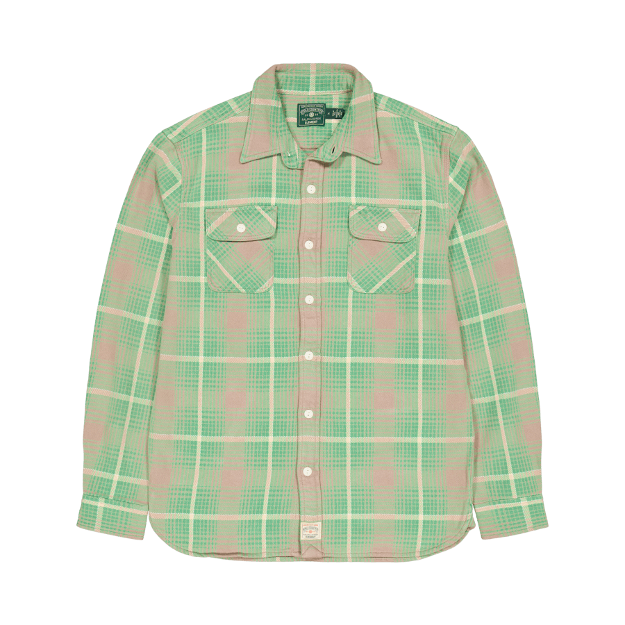 Polo x Element Big Fit Plaid Workshirt 1506 Green/Grey Multi Plaid