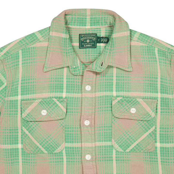 Polo x Element Big Fit Plaid Workshirt 1506 Green/Grey Multi Plaid