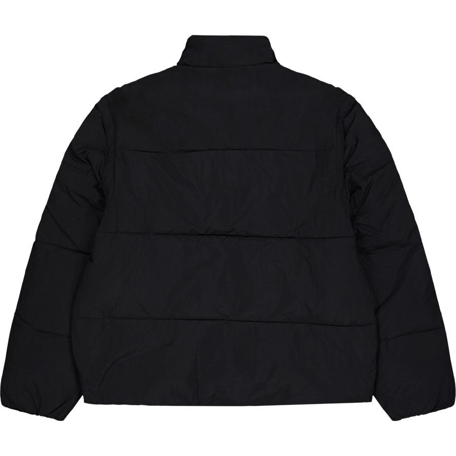Puffer mit abnehmbaren Ärmeln Schwarz