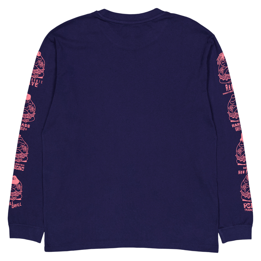 Edwin Music Channel Chest T Maritim Blau