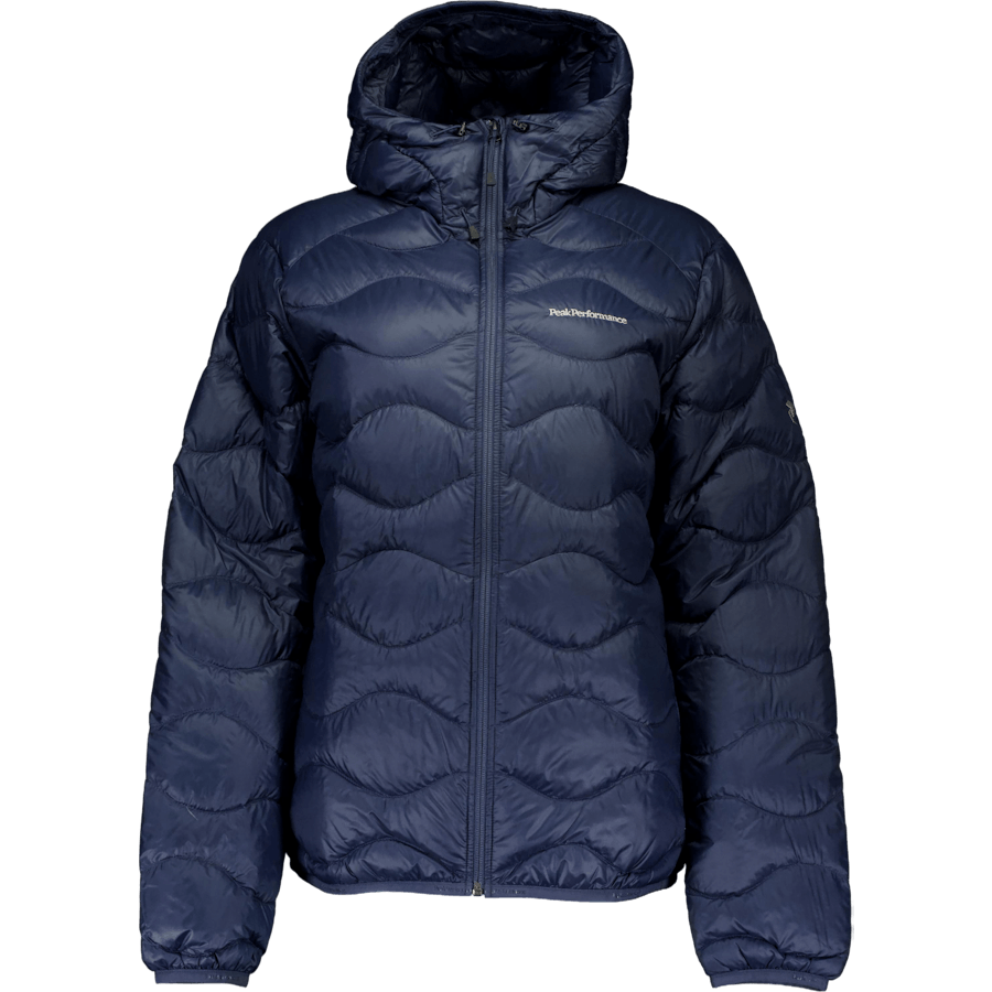 W Helium Down Hood Jacket Blue Shadow