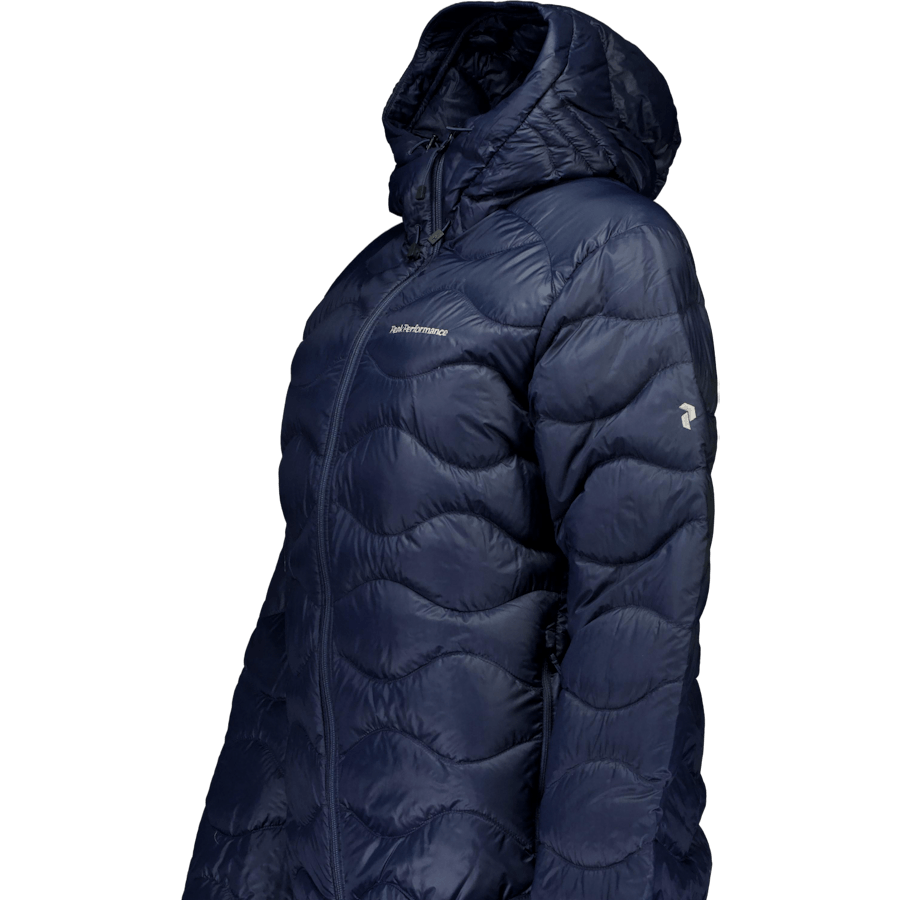 W Helium Down Hood Jacket Blue Shadow