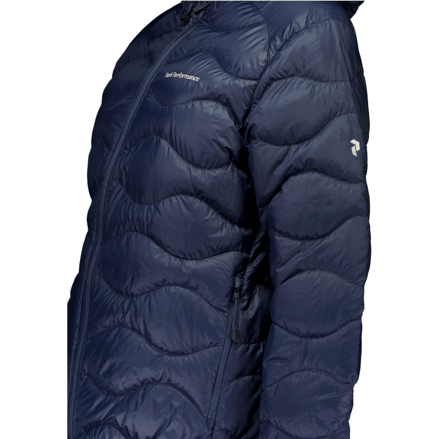 W Helium Down Hood Jacket Blue Shadow