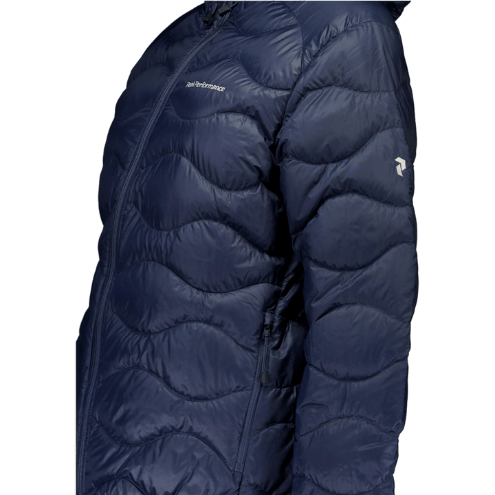 W Helium Down Hood Jacket Blue Shadow