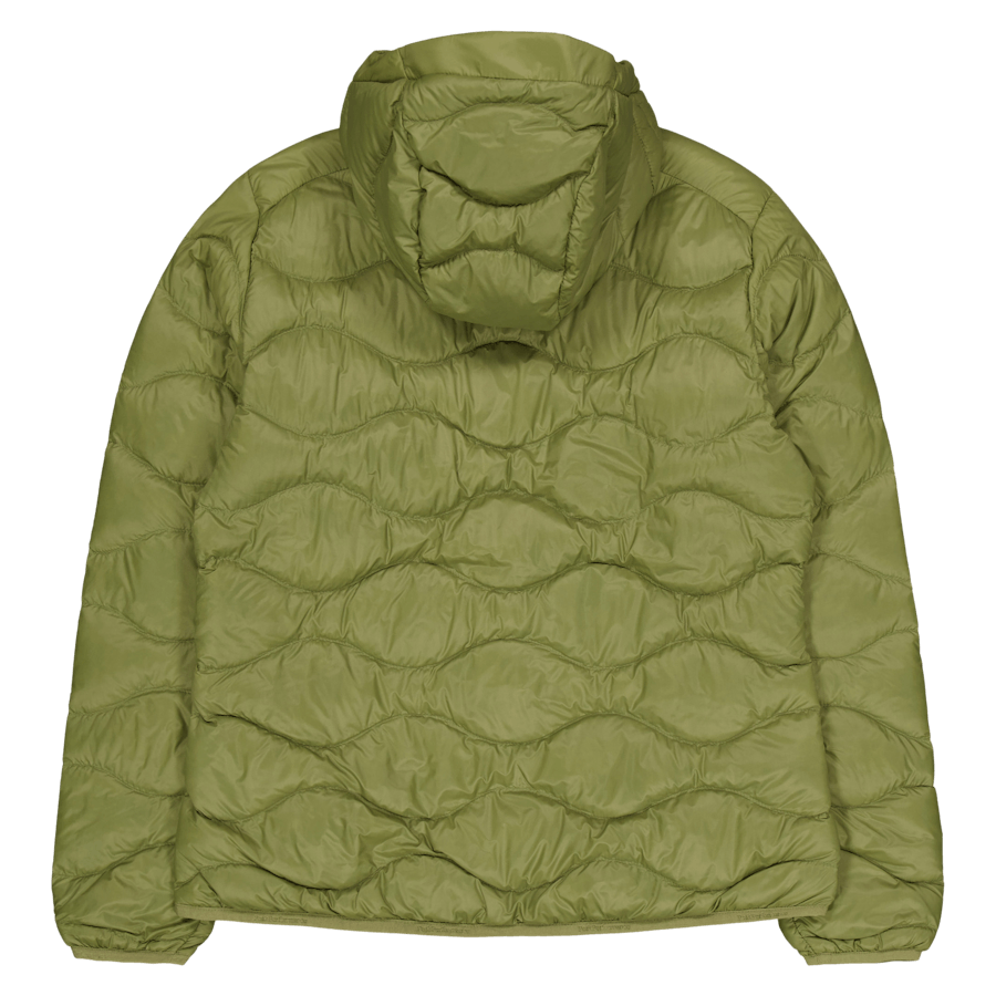 W Helium Down Hood Jacket Snap Green
