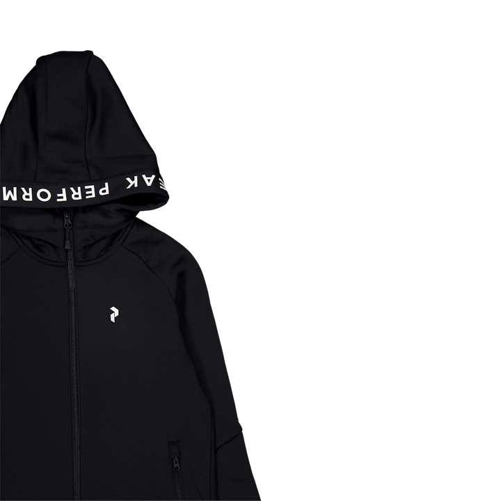 Junior Rider Zip Hood Black