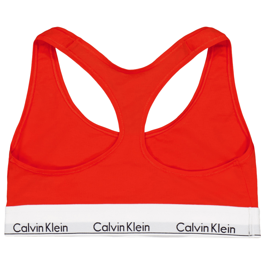 Modern Cotton Unlined Bralette Orange