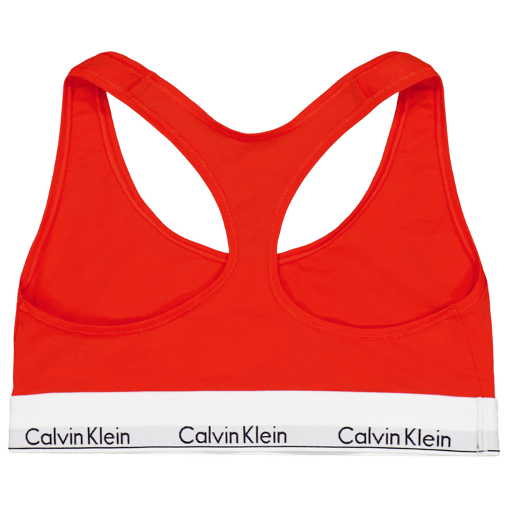 Modern Cotton Unlined Bralette Orange