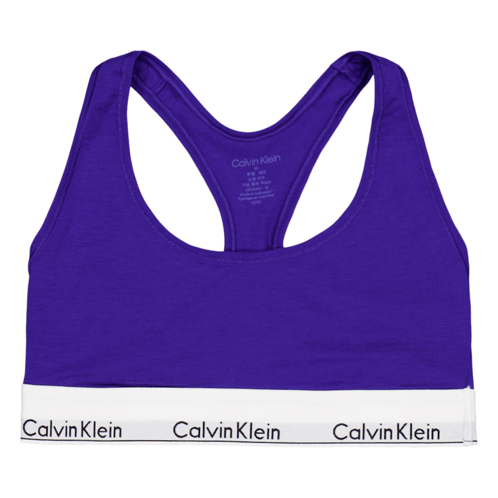Modern Cotton Unlined Bralette Blue