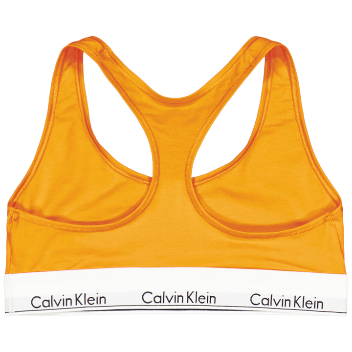 Modern Cotton Unlined Bralette Orange