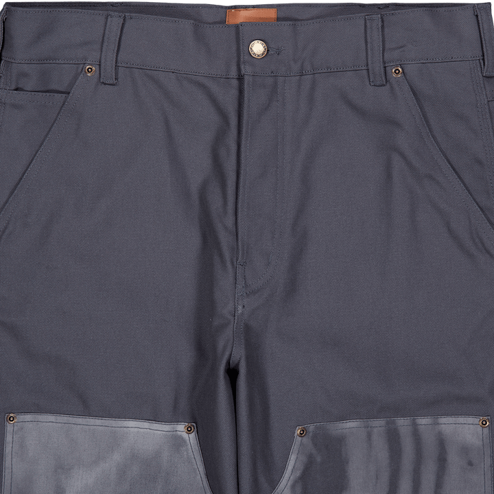Lucas Waxed Double Knee Charcoal Grey