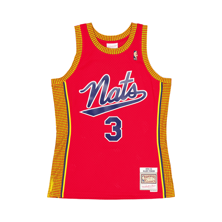 76ers Swingman-trøje Iverson lys rød